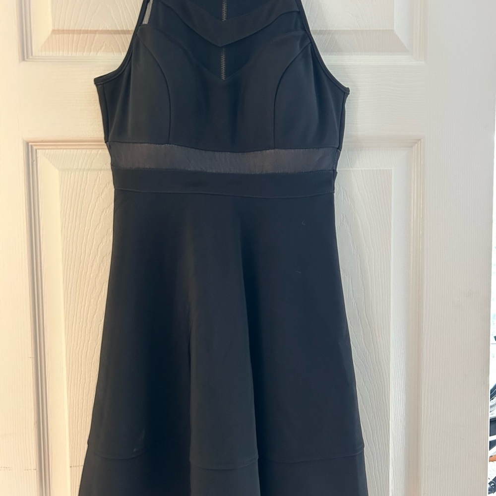 Honey and Rosie Black Sleeveless A-Line Mini Dress